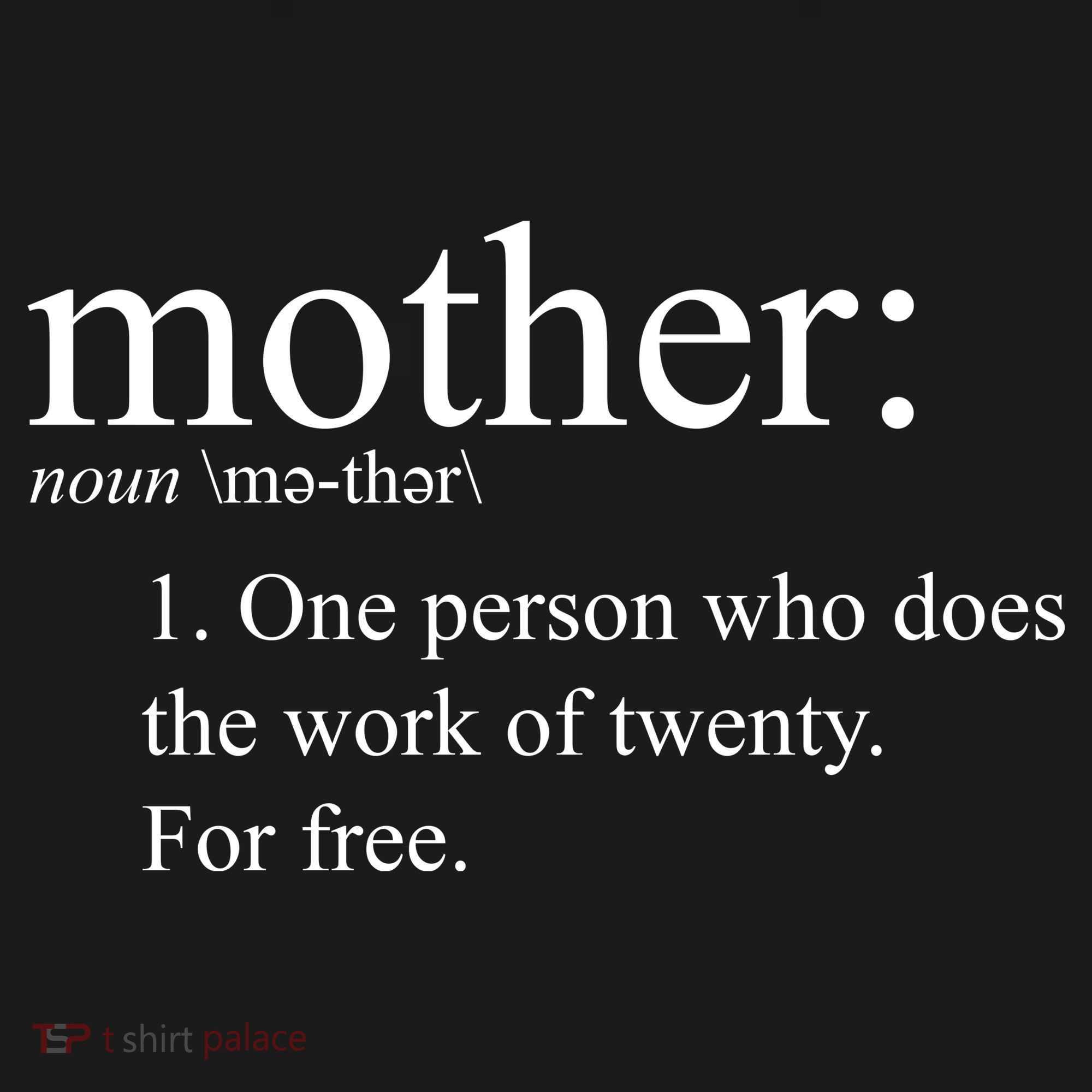 Mother Definition Works For Free Gift For Mom Women's Hoodie