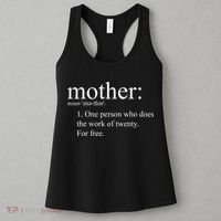 Mother Definition Works For Free Gift For Mom Women's Tank Top thumb 3