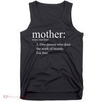 Mother Definition Works For Free Gift For Mom Tank Top thumb 0