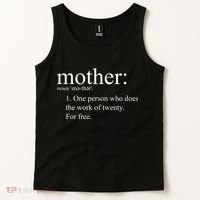 Mother Definition Works For Free Gift For Mom Tank Top thumb 2