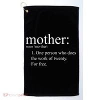 Mother Definition Works For Free Gift For Mom Golf Towel thumb 0