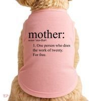 Mother Definition Works For Free Gift For Mom Doggie Tank thumb 0