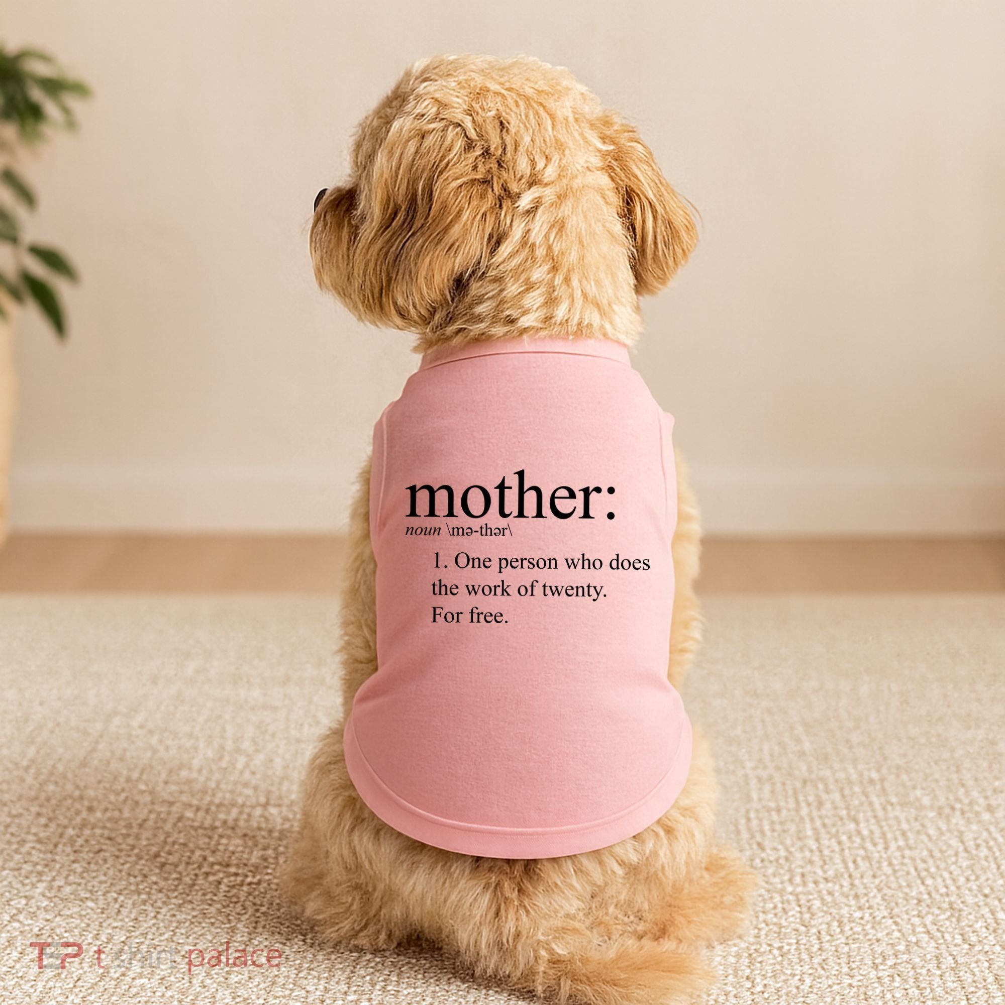 Mother Definition Works For Free Gift For Mom Doggie Tank