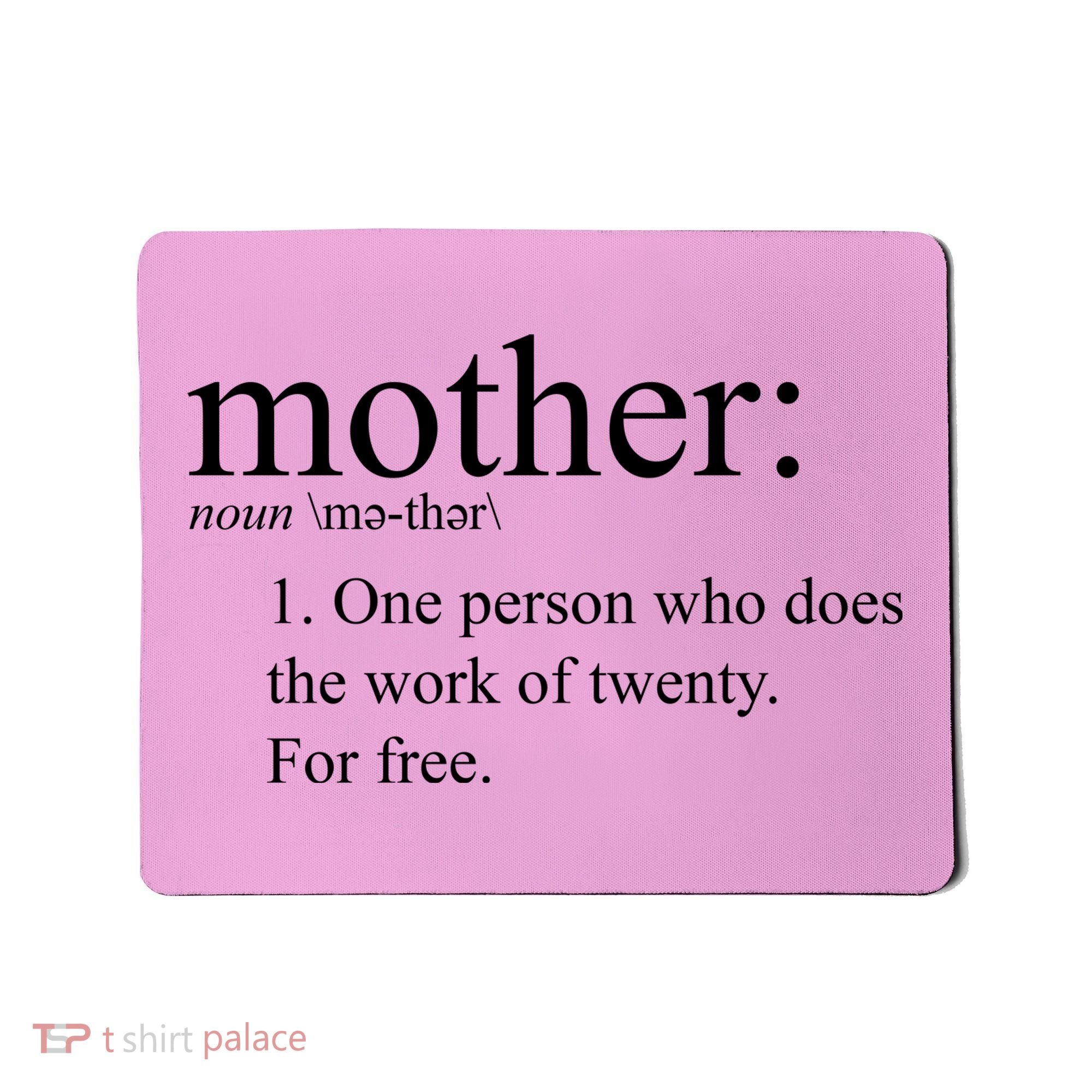 Mother Definition Works For Free Gift For Mom Mousepad