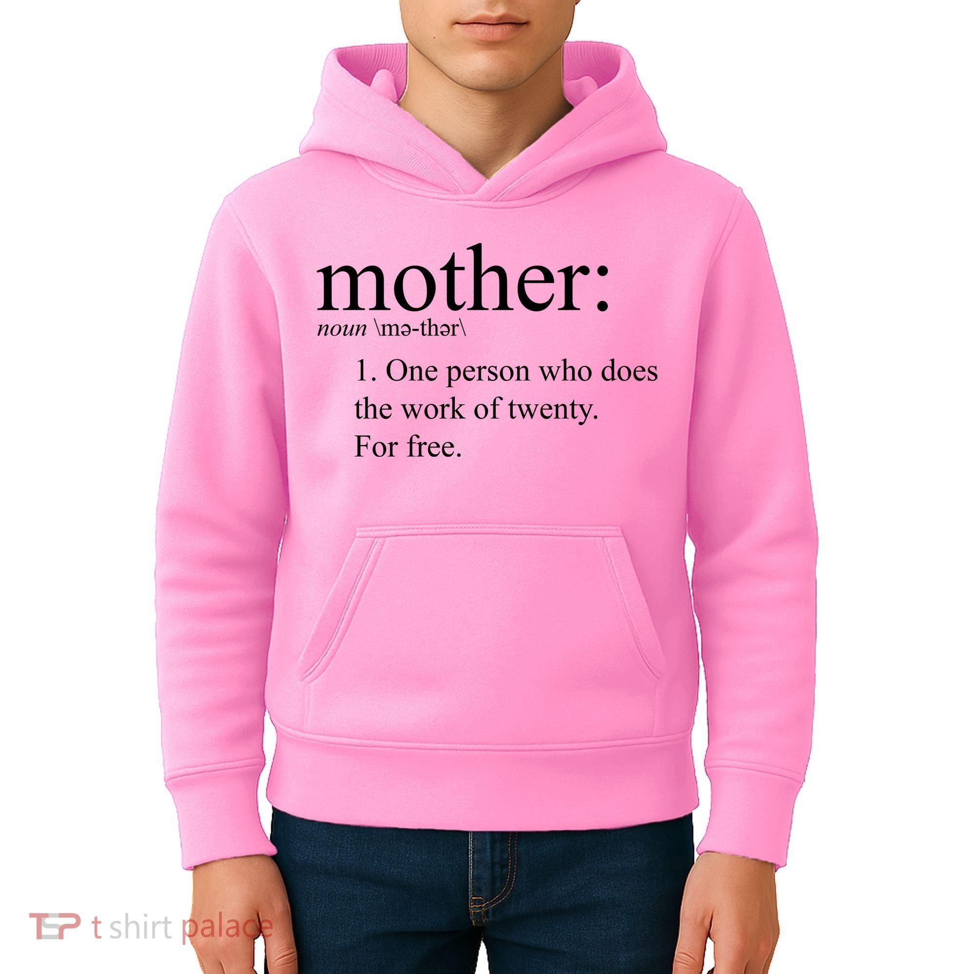 Mother Definition Works For Free Gift For Mom Kids Hoodie