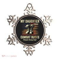 My Daughter Wears Combat Boots Proud Army Dad Veteran Day Ornament thumb 0