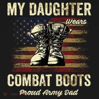 My Daughter Wears Combat Boots Proud Army Dad Veteran Day Women's Tank Top thumb 5
