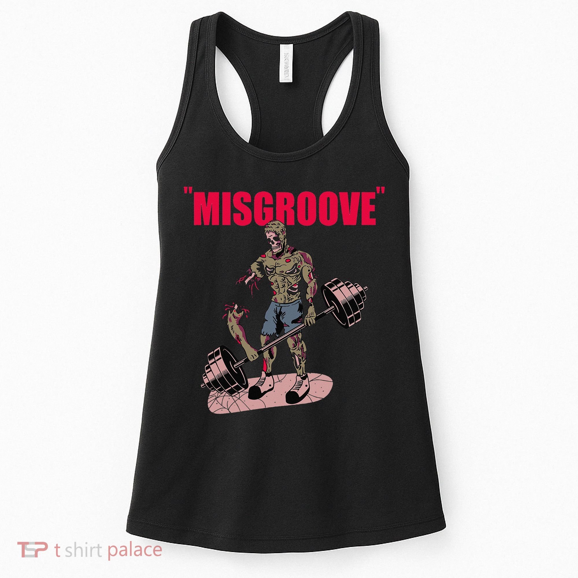 Misgroove Deadlift Weightlifting Bodybuilding Gym Fitness Women's Tank Top