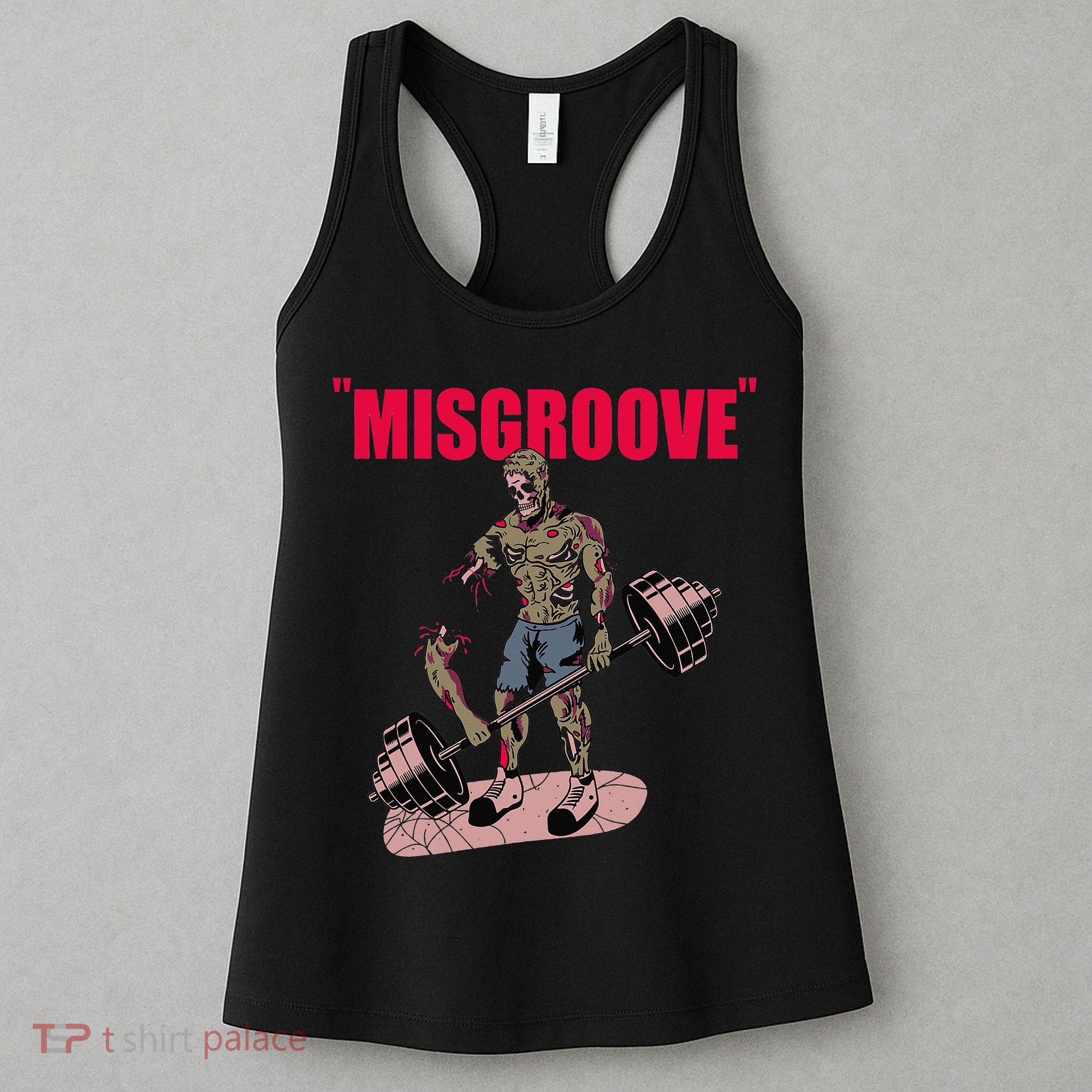Misgroove Deadlift Weightlifting Bodybuilding Gym Fitness Women's Tank Top