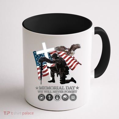 Memorial Day We Will Never Forget Coffee Mug back