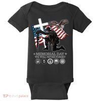 Memorial Day We Will Never Forget Baby Bodysuit thumb 0