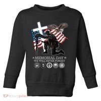 Memorial Day We Will Never Forget Toddler Sweatshirt thumb 0