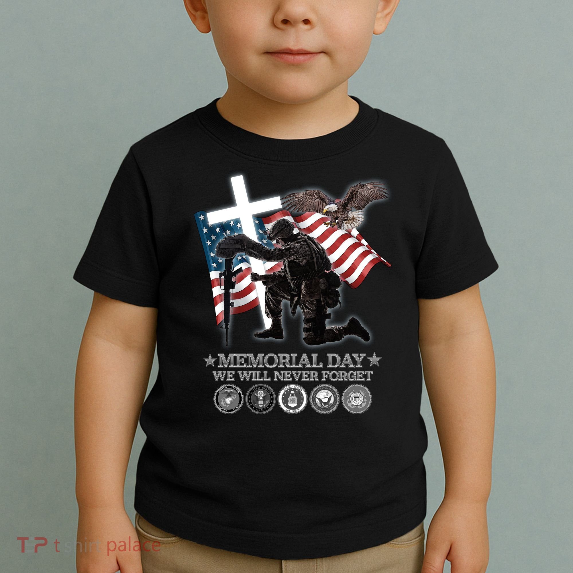 Memorial Day We Will Never Forget Toddler T-Shirt