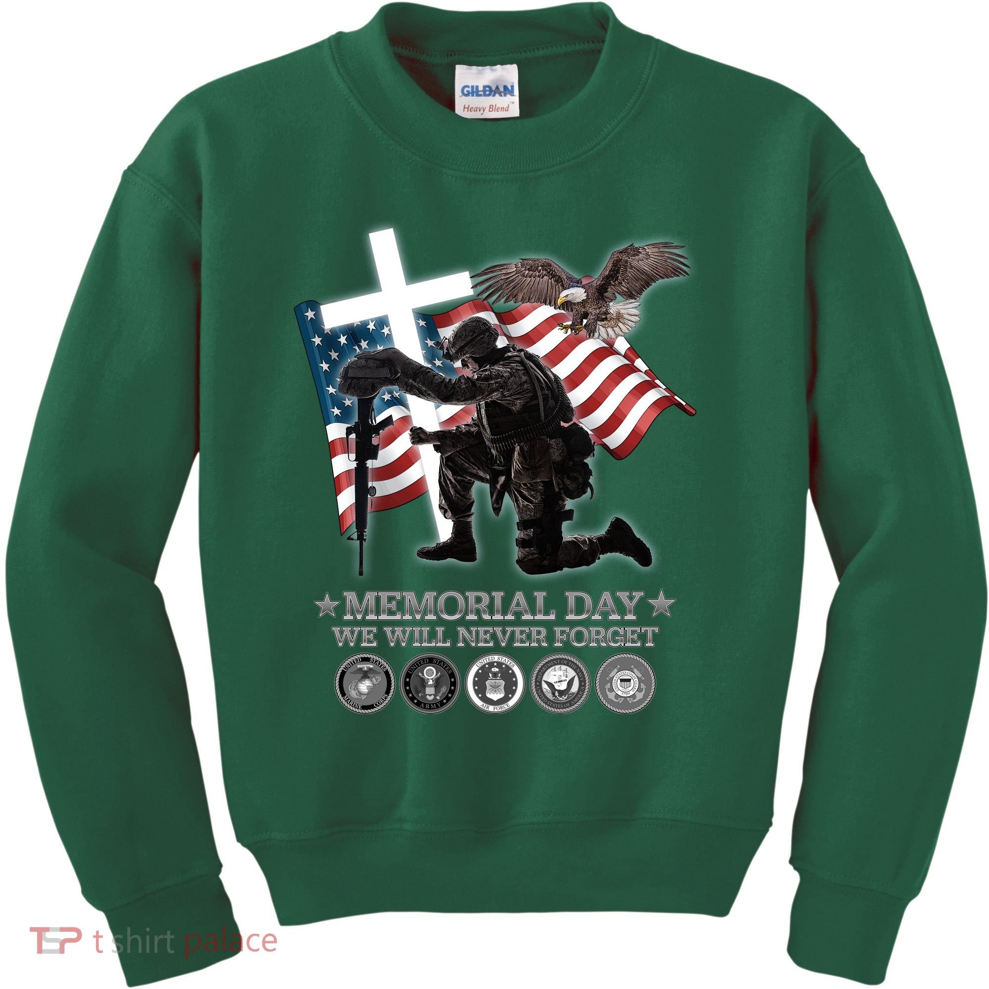 Memorial Day We Will Never Forget Kids Sweatshirt