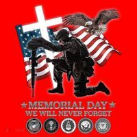 Memorial Day We Will Never Forget Santa Hat thumb 1