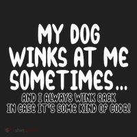 My Dog Winks At Me Funny Beanie thumb 2