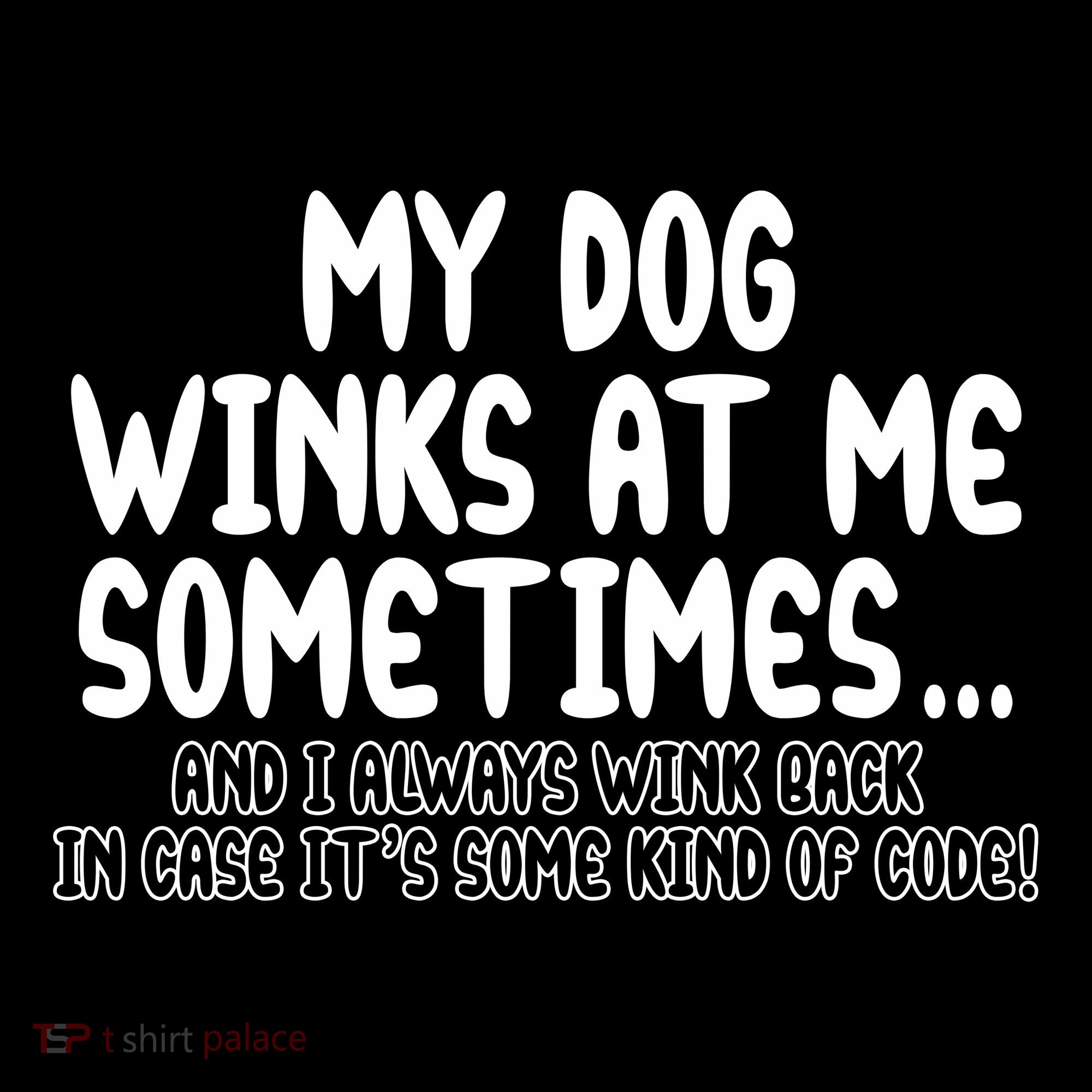 My Dog Winks At Me Funny Women's Hoodie
