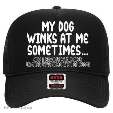 My Dog Winks At Me Funny Hat