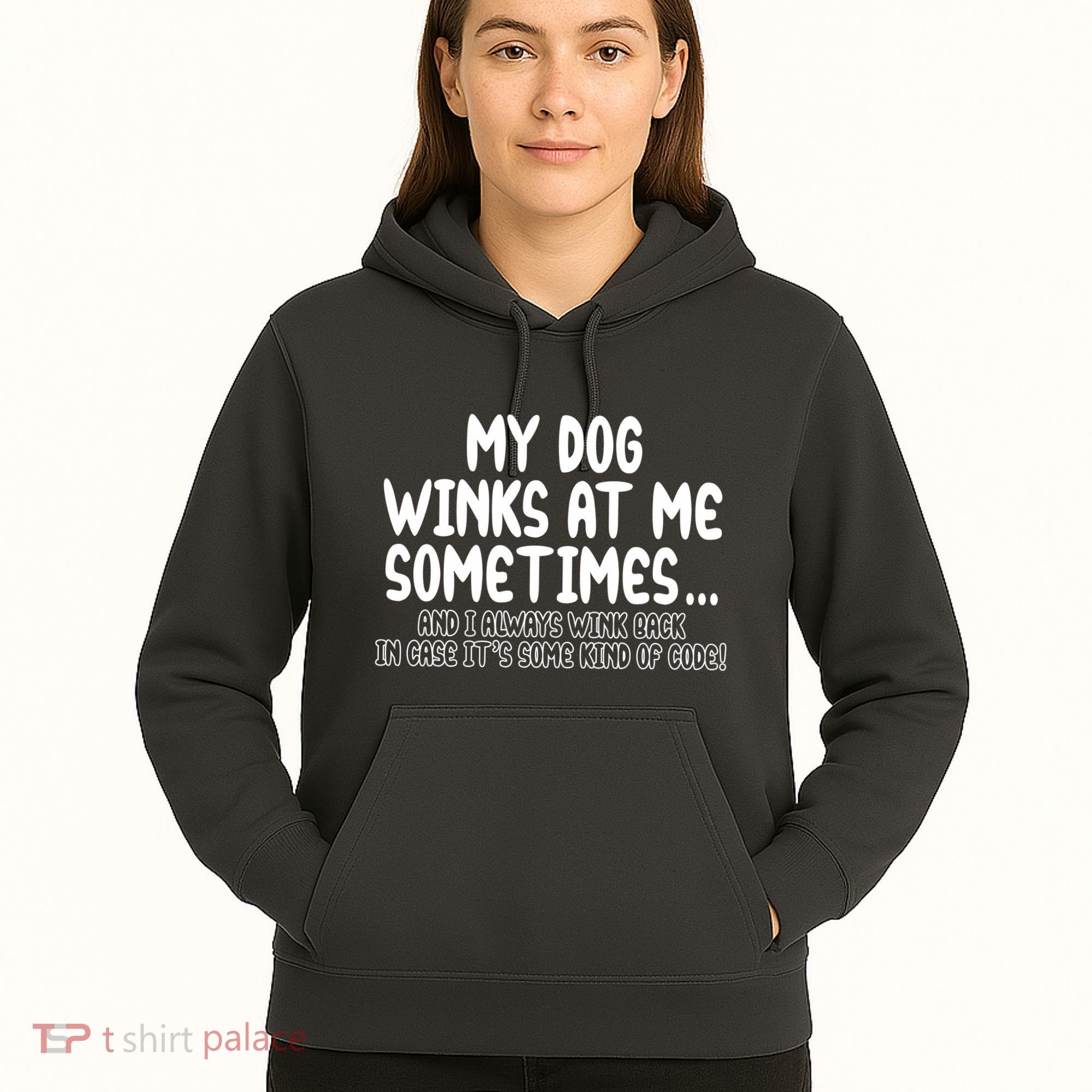 My Dog Winks At Me Funny Hoodie