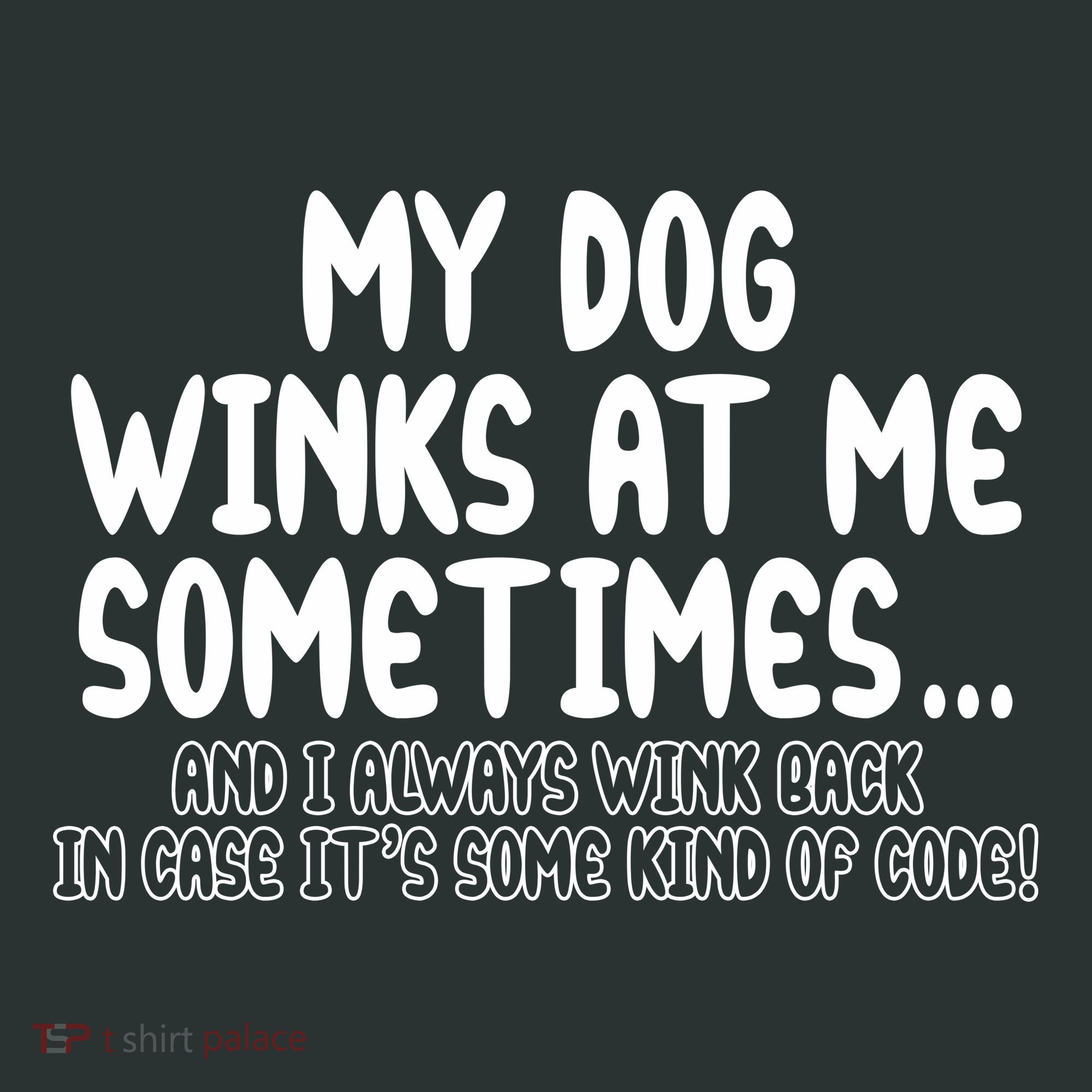 My Dog Winks At Me Funny Women's T-Shirt