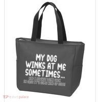 My Dog Winks At Me Funny Tote Bag thumb 3