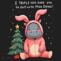 Moo Deng Xmas Story Pin.K Bunny Pajamas Women's Sweatshirt thumb 2