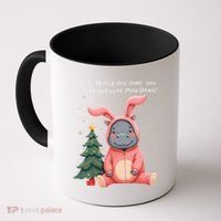 Moo Deng Xmas Story Pin.K Bunny Pajamas Coffee Mug thumb 0