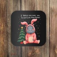 Moo Deng Xmas Story Pin.K Bunny Pajamas Coaster thumb 0