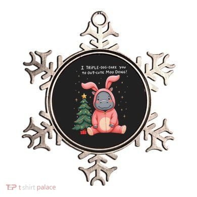 Moo Deng Xmas Story Pin.K Bunny Pajamas Ornament
