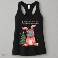 Moo Deng Xmas Story Pin.K Bunny Pajamas Women's Tank Top thumb 3