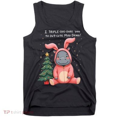 Moo Deng Xmas Story Pin.K Bunny Pajamas Tank Top