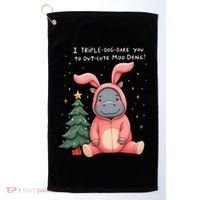 Moo Deng Xmas Story Pin.K Bunny Pajamas Golf Towel thumb 0
