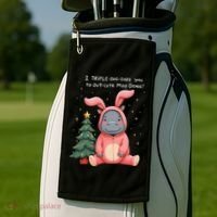 Moo Deng Xmas Story Pin.K Bunny Pajamas Golf Towel thumb 2