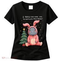 Moo Deng Xmas Story Pin.K Bunny Pajamas Women's T-Shirt thumb 0