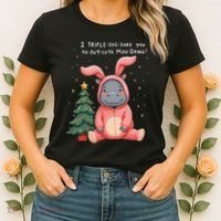 Moo Deng Xmas Story Pin.K Bunny Pajamas Women's T-Shirt thumb 2