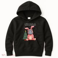 Moo Deng Xmas Story Pin.K Bunny Pajamas Kids Hoodie thumb 0