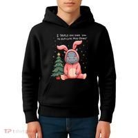 Moo Deng Xmas Story Pin.K Bunny Pajamas Kids Hoodie thumb 4