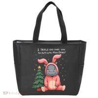 Moo Deng Xmas Story Pin.K Bunny Pajamas Tote Bag thumb 0
