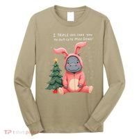 Moo Deng Xmas Story Pin.K Bunny Pajamas Long Sleeve Shirt thumb 0