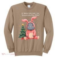 Moo Deng Xmas Story Pin.K Bunny Pajamas Sweatshirt thumb 0