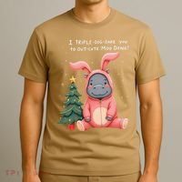 Moo Deng Xmas Story Pin.K Bunny Pajamas T-Shirt thumb 3