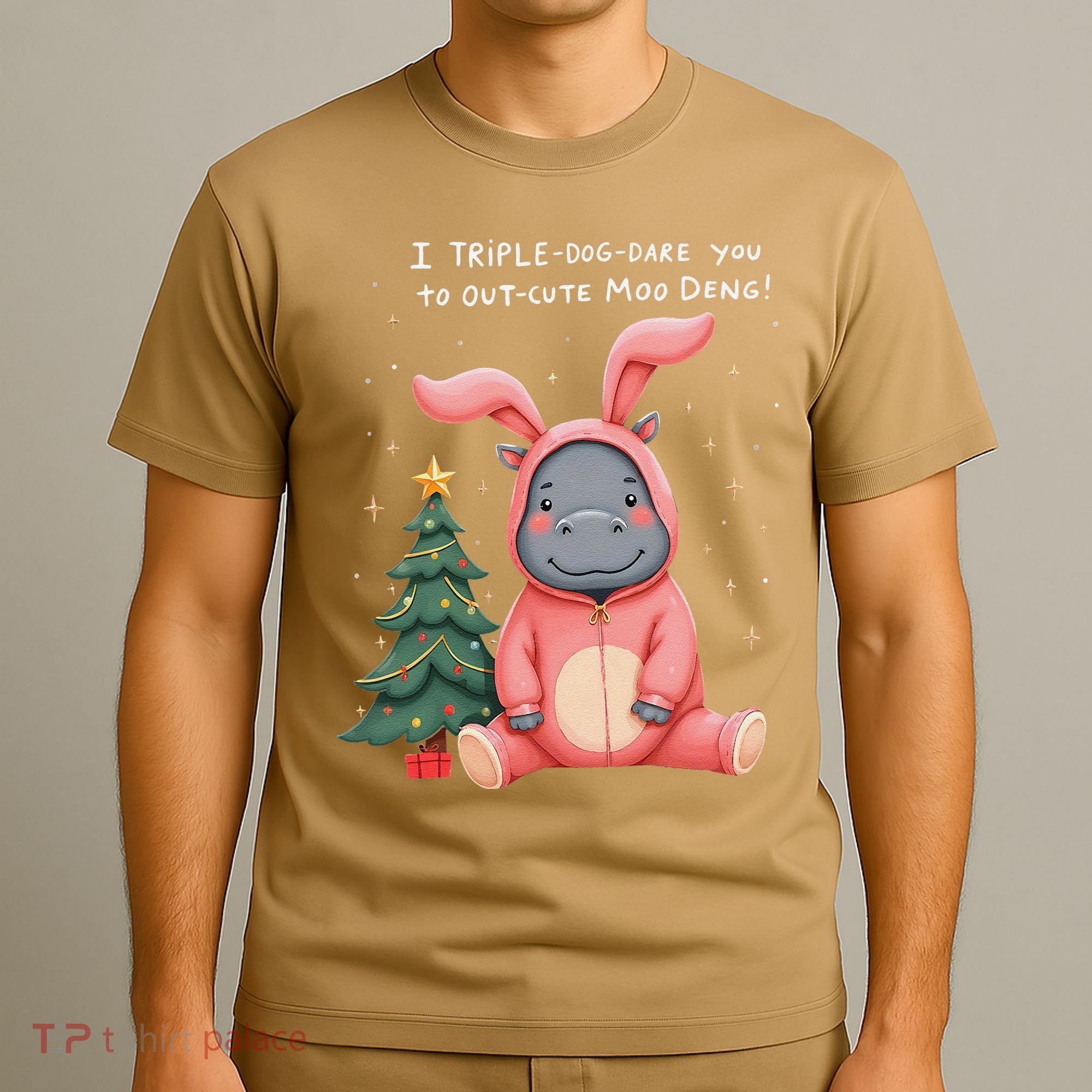 Moo Deng Xmas Story Pin.K Bunny Pajamas T-Shirt