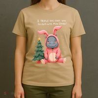 Moo Deng Xmas Story Pin.K Bunny Pajamas T-Shirt thumb 4