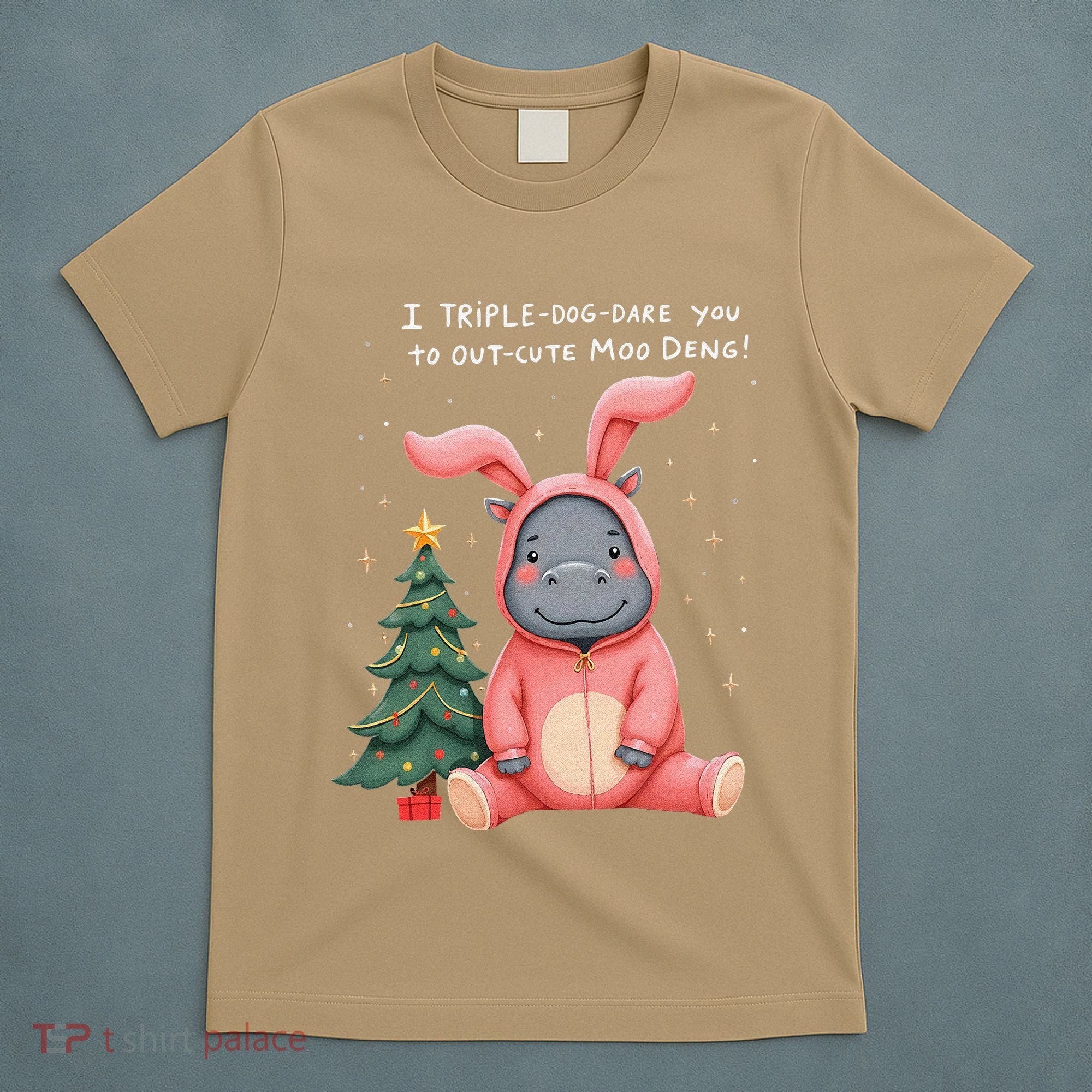 Moo Deng Xmas Story Pin.K Bunny Pajamas T-Shirt