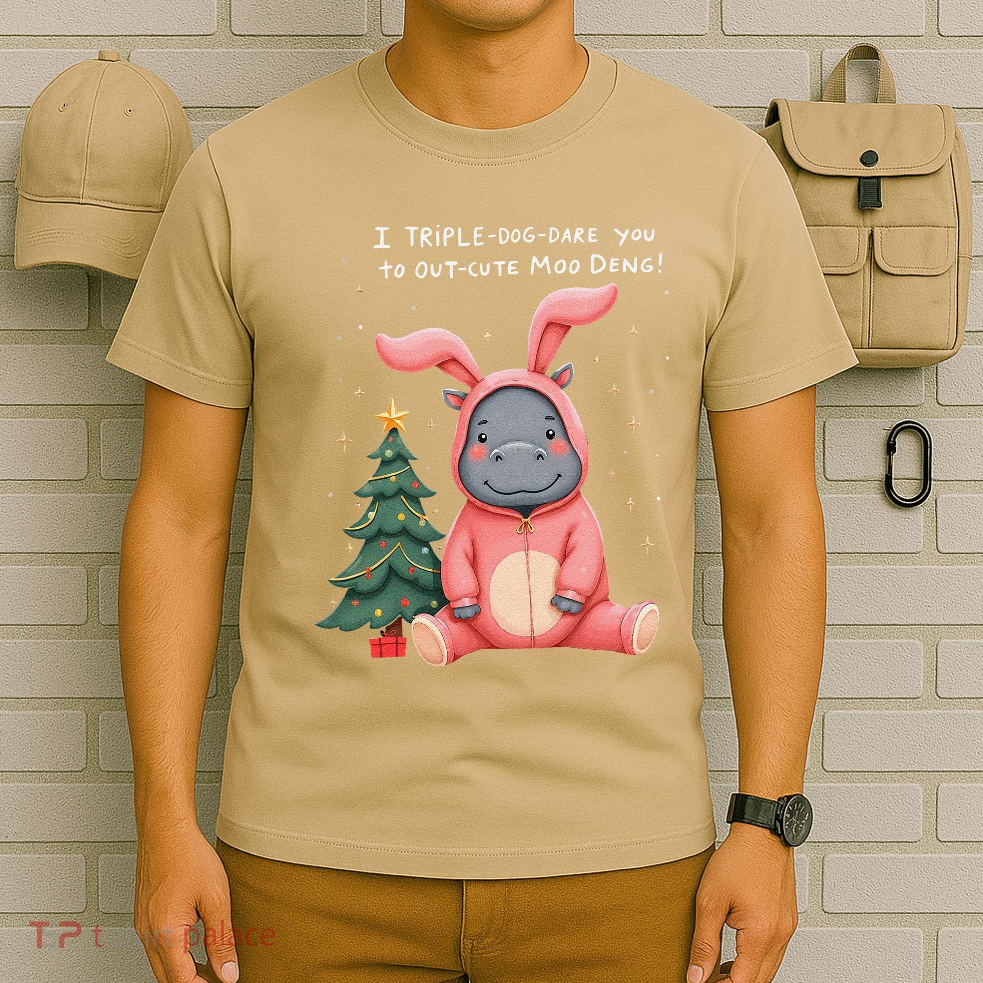 Moo Deng Xmas Story Pin.K Bunny Pajamas T-Shirt