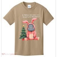 Moo Deng Xmas Story Pin.K Bunny Pajamas Kids T-Shirt thumb 0