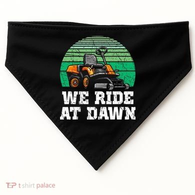 Mowing Dad Yard Work We Ride At Dawn Lawnmower USA-Made Doggie Bandana