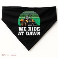 Mowing Dad Yard Work We Ride At Dawn Lawnmower USA-Made Doggie Bandana thumb 0