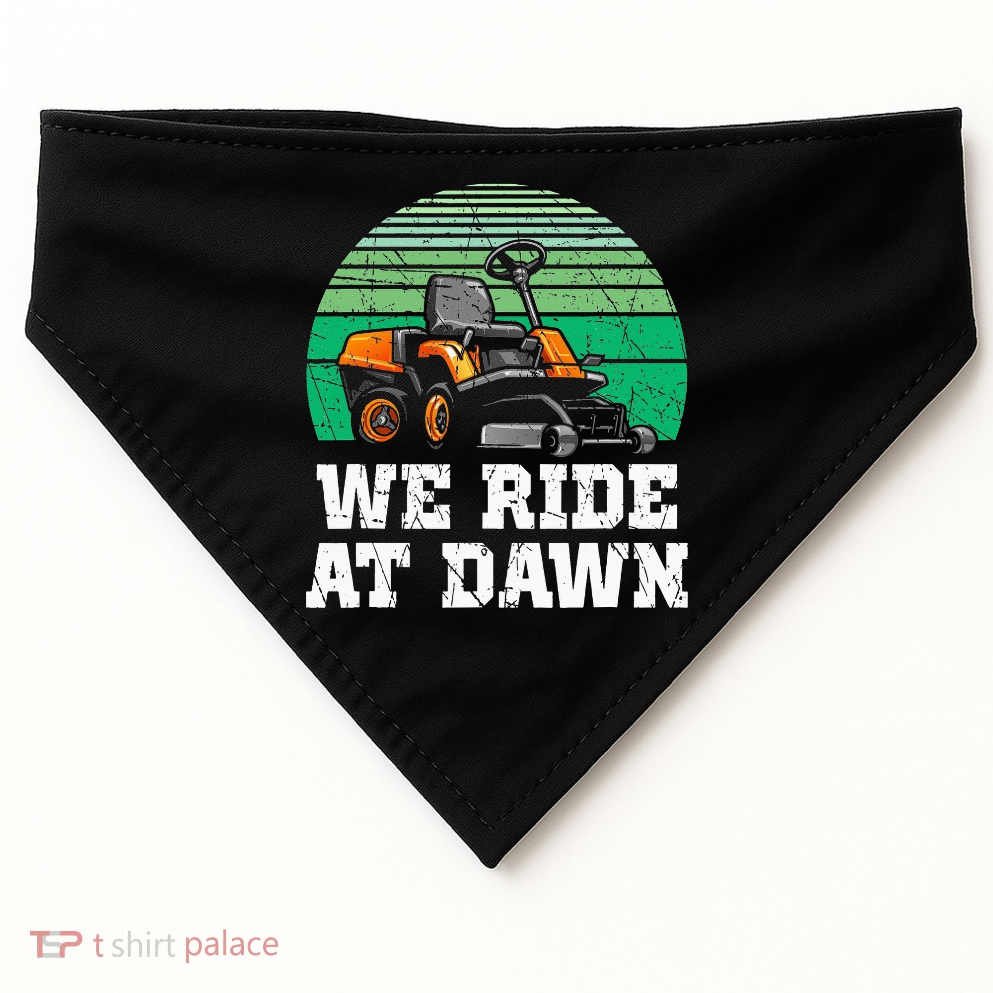 Mowing Dad Yard Work We Ride At Dawn Lawnmower USA-Made Doggie Bandana