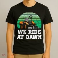 Mowing Dad Yard Work We Ride At Dawn Lawnmower T-Shirt thumb 3
